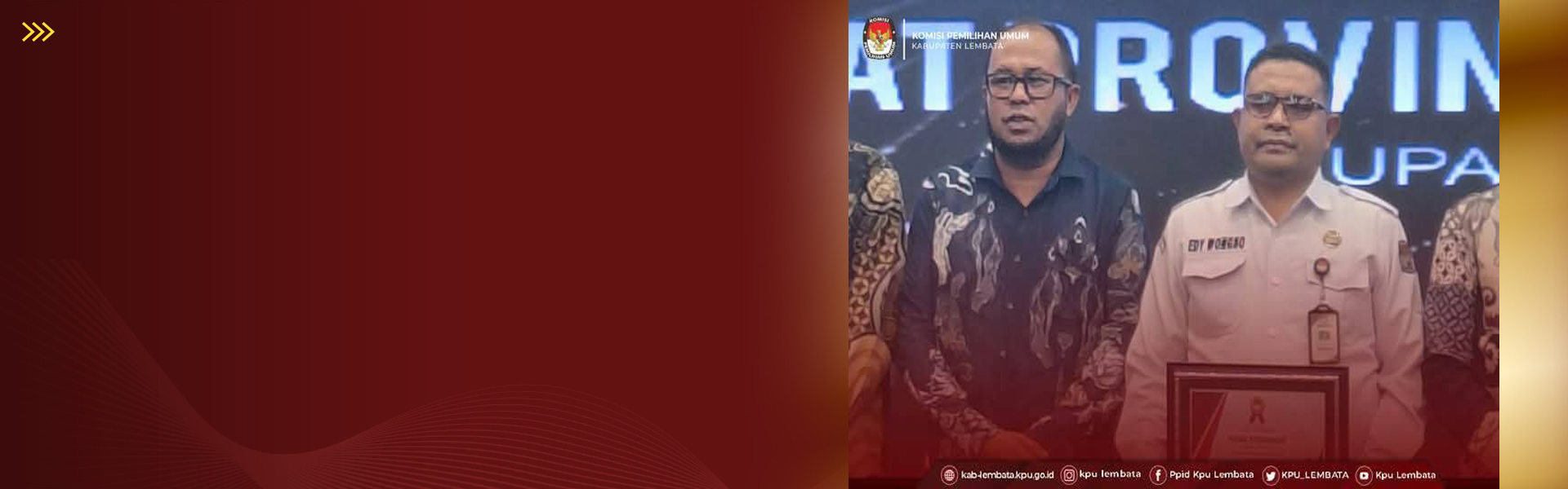 KPU Lembata Meraih Penghargaan Peringkat I dalam Pengelolaan Kartu Kendali SPIP dalam Pilkada 2024